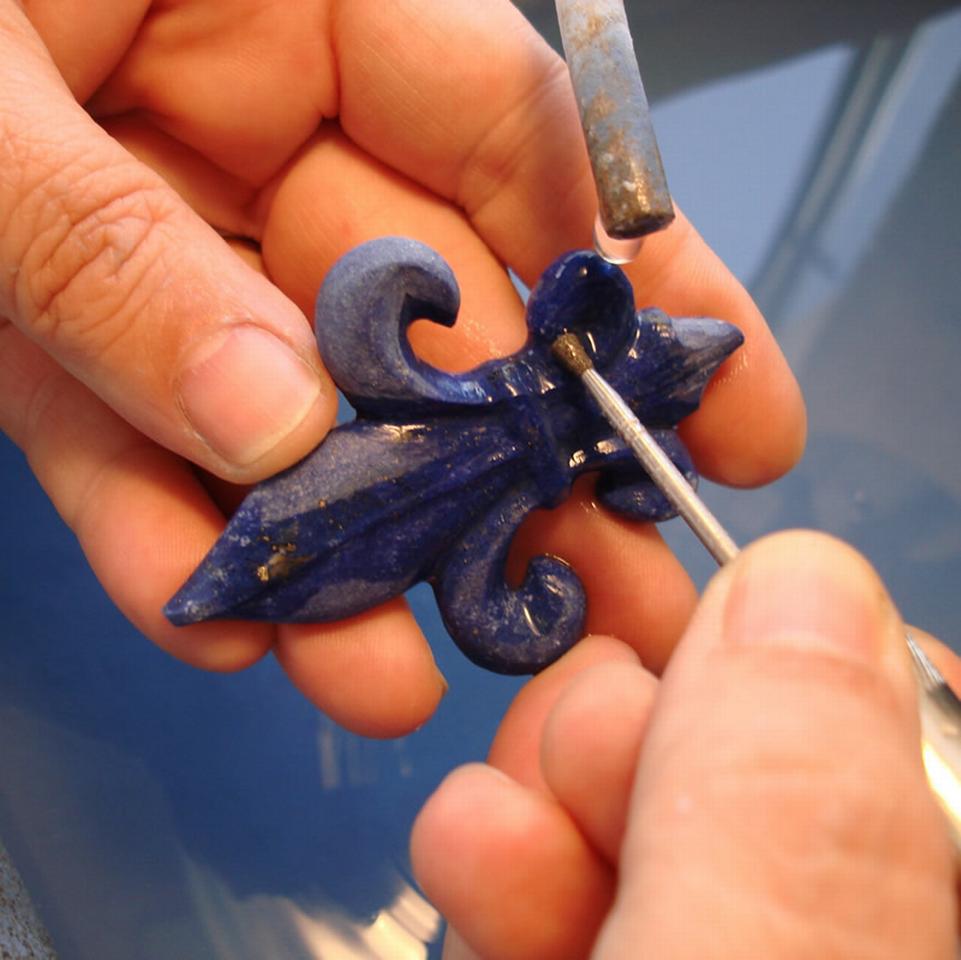 Helen carving lapis