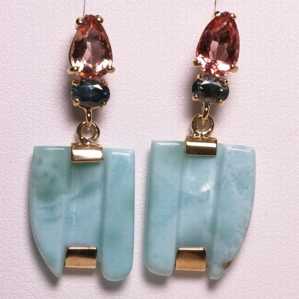 Larimar Drop Earrings